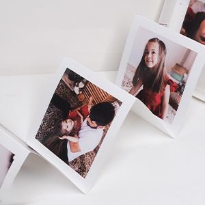 Impressão da sanfona em fotografia processo químico.