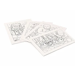 Kit com 4 impressões para colorir e 1 porta-retrato incluso (preto ou branco)