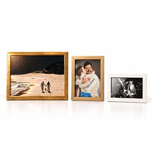 Escolha entre três tamanhos: 10×15 cm, 15×21 cm e 20×25 cm.